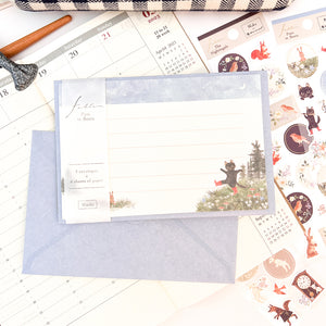 Michi Kusa Fable Mini Letter Set Pad - Puss In Boots
