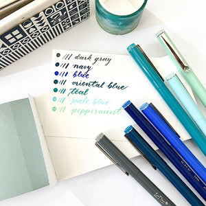 Marvy Le Pen Flex Brush Lettering Pen Markers - Cool