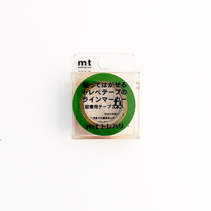 mt Trehari Washi Tape Cutter REFILL TAPE - Green Yellow Pink