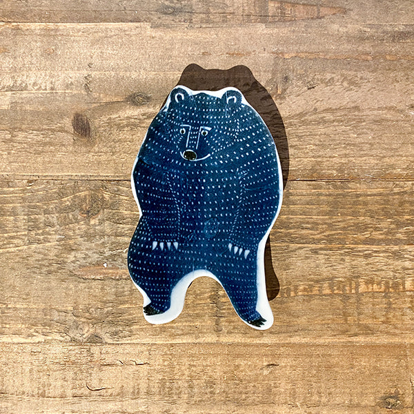 Classiky Kata Kata Ceramic Dish - Bear - Small Blue