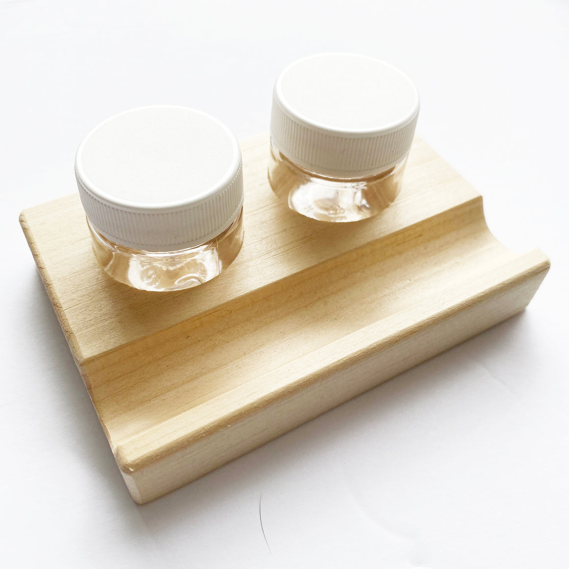 Wooden Dinky Dip - Jumbo Double 1/2oz Ink Container, Stand and Pen Rest
