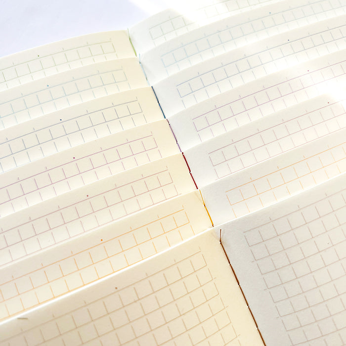 Midori 70th Anniversary MD Notebook Light A5 Grid 7 Color Set