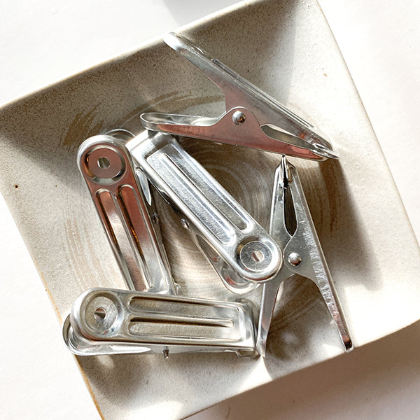 Retro Aluminum Clips from Japan - Square