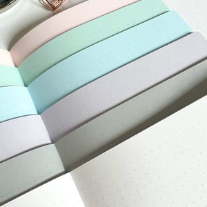 Midori A5 Notebook Color Dot Grid - White