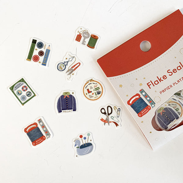 Papier Platz Sticker Flakes - Eric Small Things - 390 Sewing
