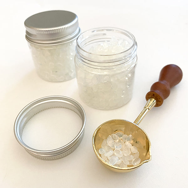 Wax Seal Mini Pellets in Jar - Translucent