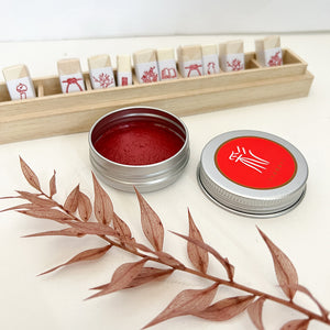 Studio Lotus Vermillion Ink Pad for Yura No In Stamp - Red Tea