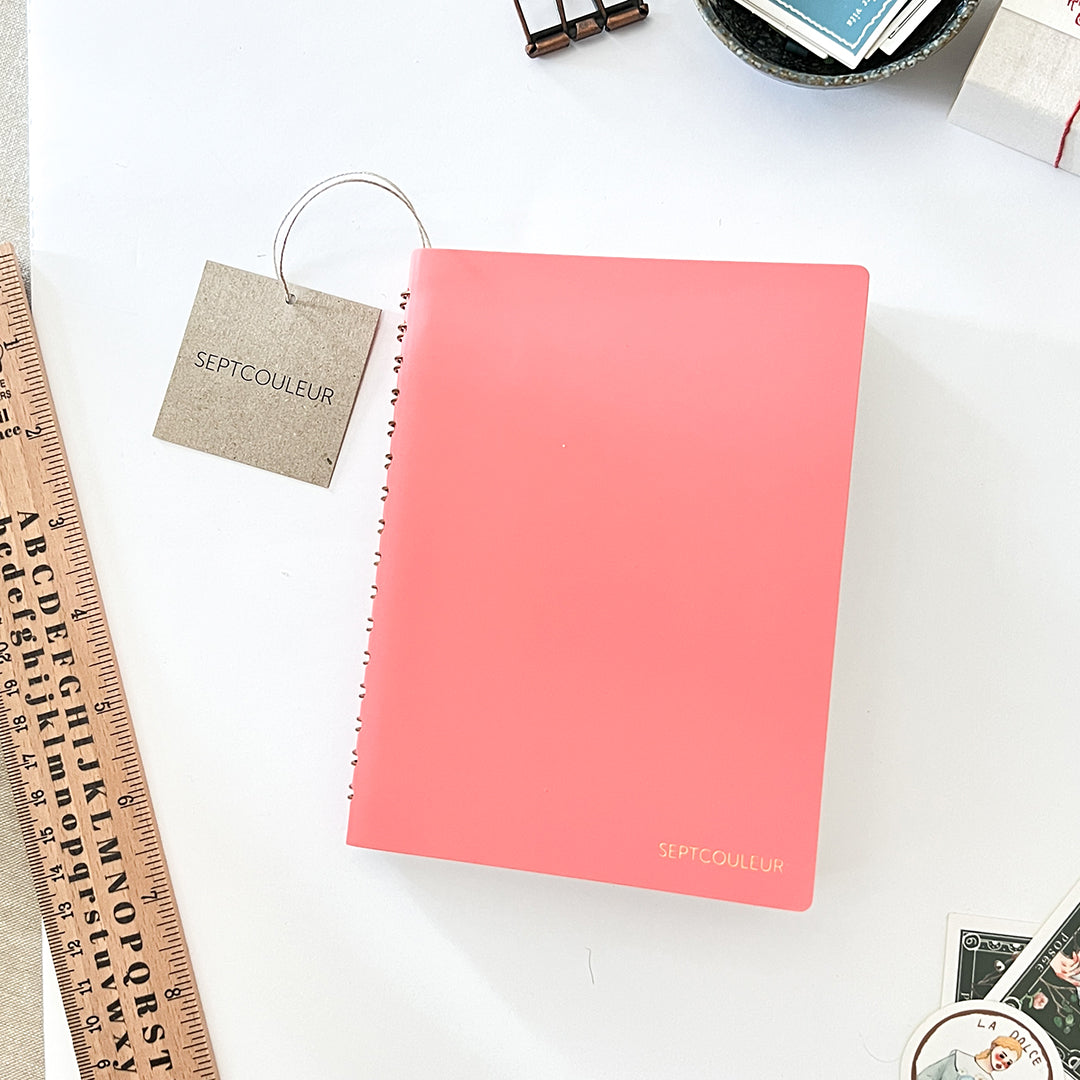 Maruman Septcouleur A6 Notebook - Spicy Coral Pink