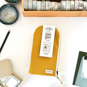 HINEMO Stand Up Pen Pouch - Large - Yellow