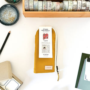 HINEMO Stand Up Pen Pouch - Small - Yellow