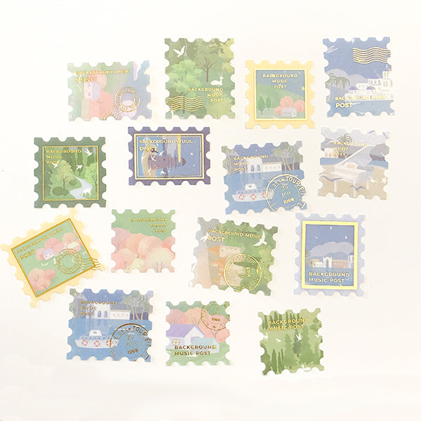 BGM Post Office Sticker Series - Landscape