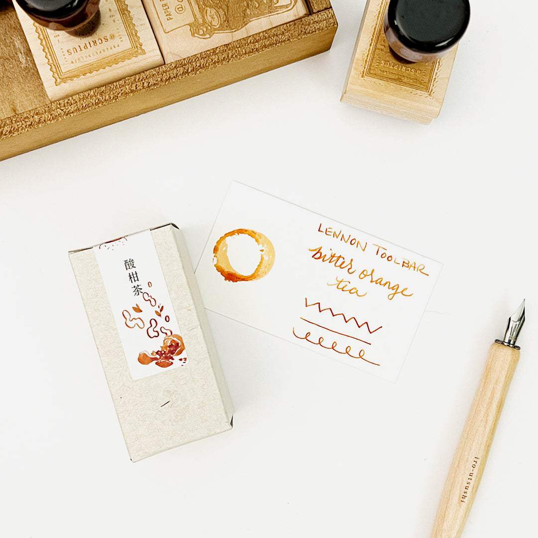 Lennon Tool Bar Fountain Pen Ink 30ml Bottle - Bitter Orange Tea