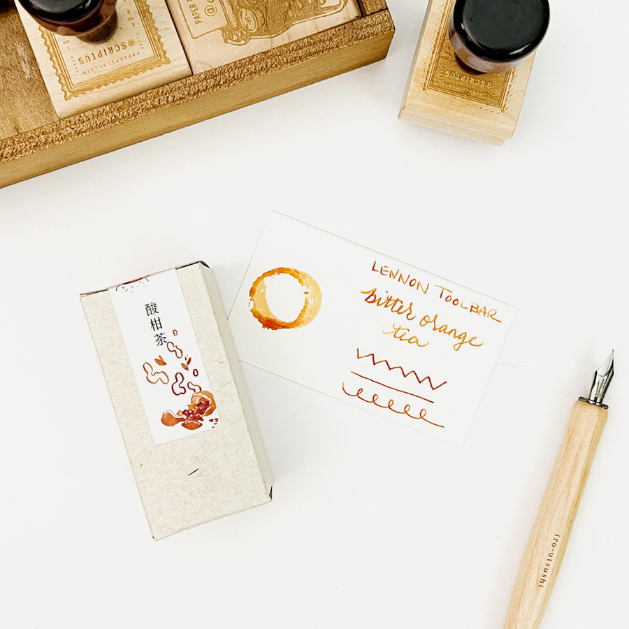 Lennon Tool Bar Fountain Pen Ink 30ml Bottle - Bitter Orange Tea