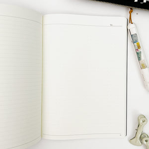 Nolty A5 Notebook Black - NTBNT1101  Asymmetry Lined + Dot Grid