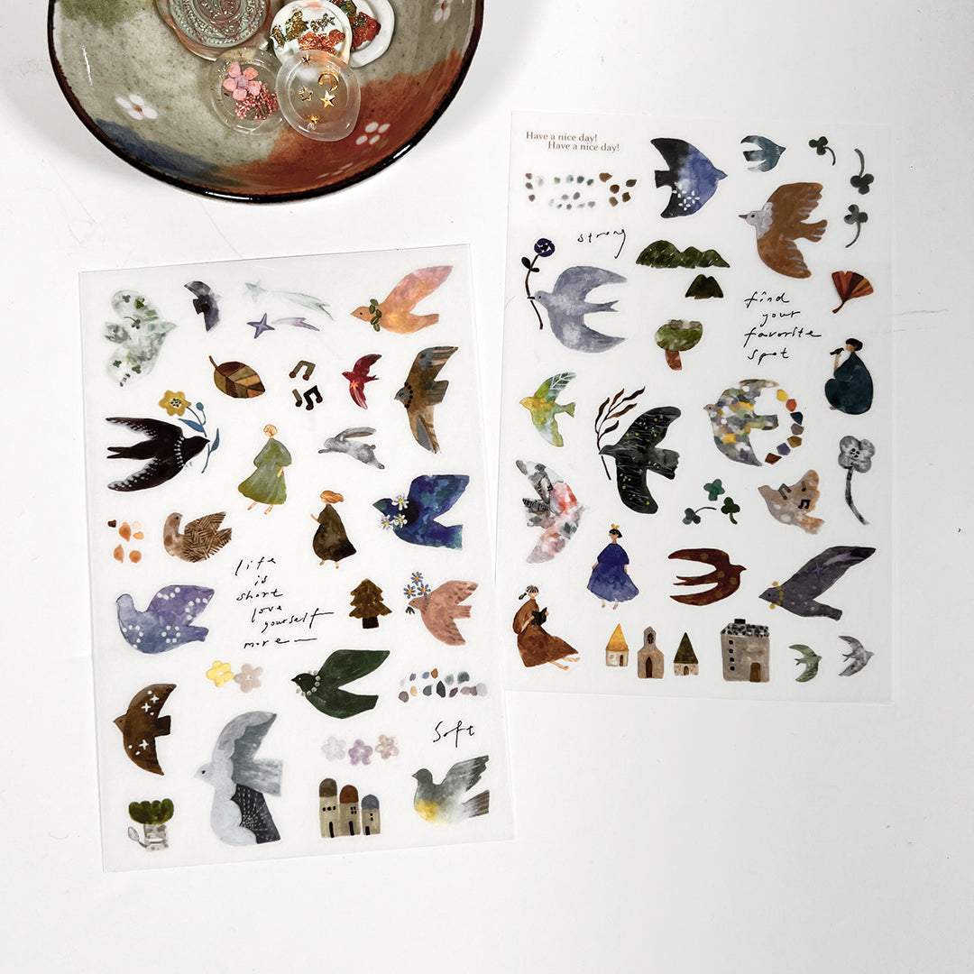 Pion Sticker Transfer - Bird Island