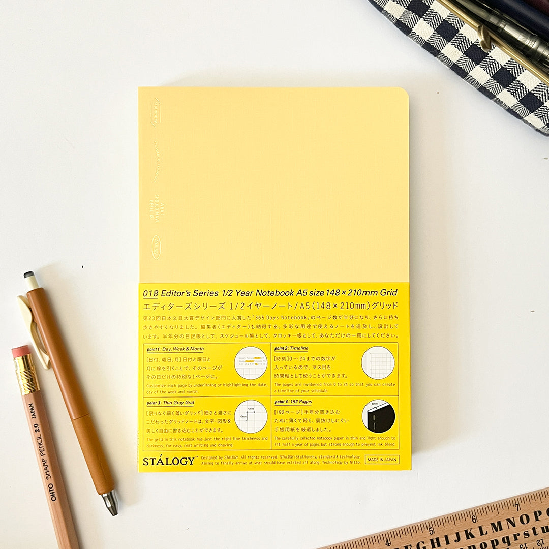 Stalogy 1/2 Year Notebook - 2022 Edition A5 - Cream