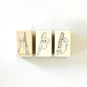 Beverly Rubber Stamp - Animal Friends