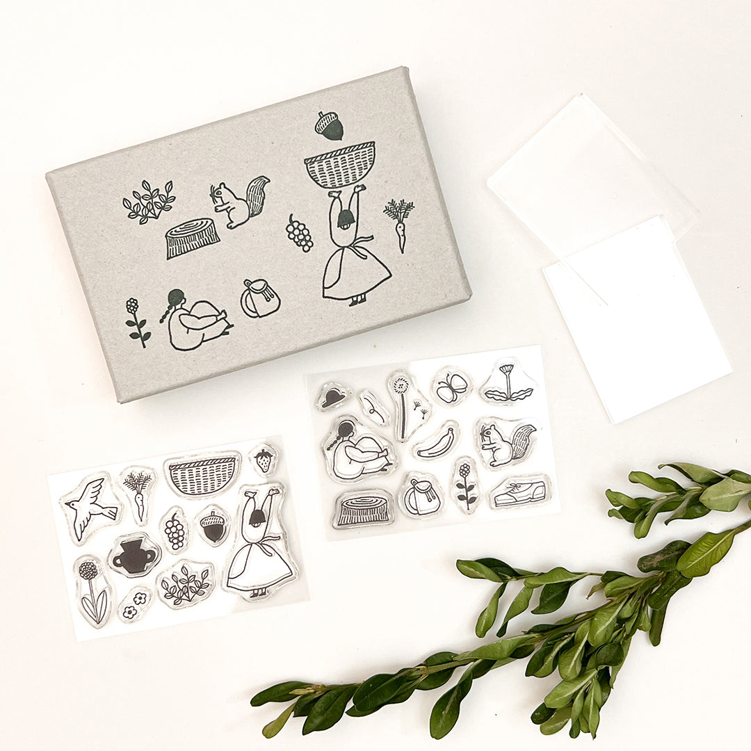 Mizushima x Necktie Clear Stamps Boxed Set - Sanpomichi
