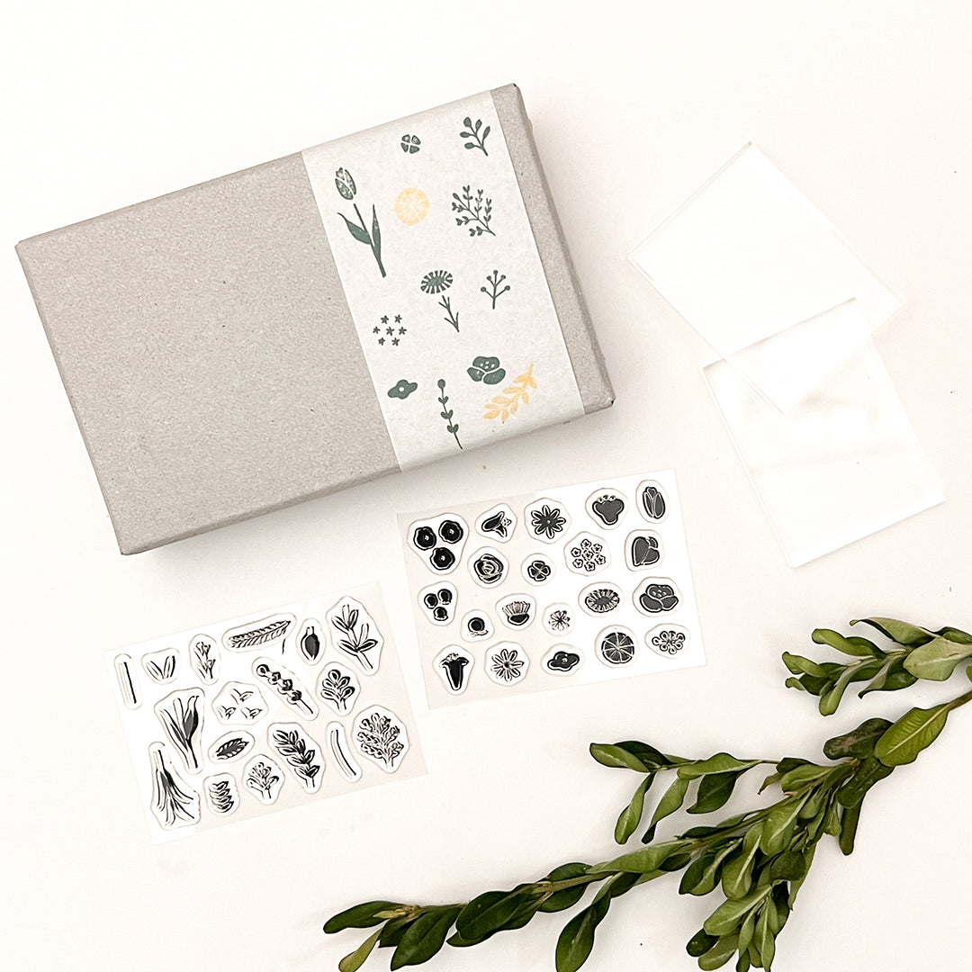 Mizushima Clear Stamps Boxed Set - Wild Flower