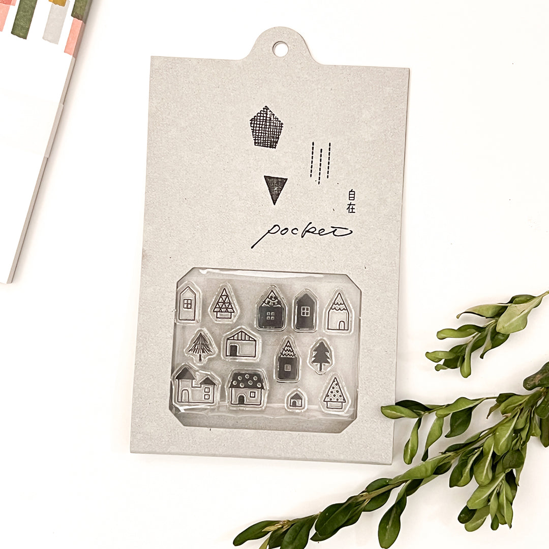 Mizushima Clear Stamps POCKET - House 01