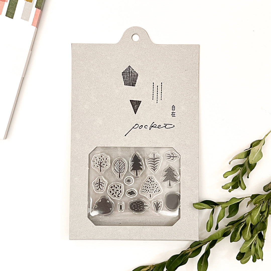 Mizushima Clear Stamps POCKET - Tree 01
