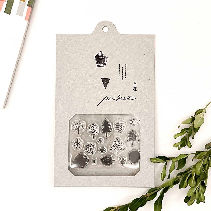 Mizushima Clear Stamps POCKET - Tree 01