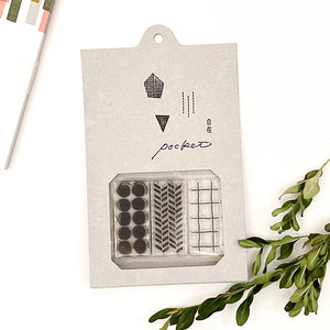 Mizushima Clear Stamps POCKET - Repeating Pattern 01
