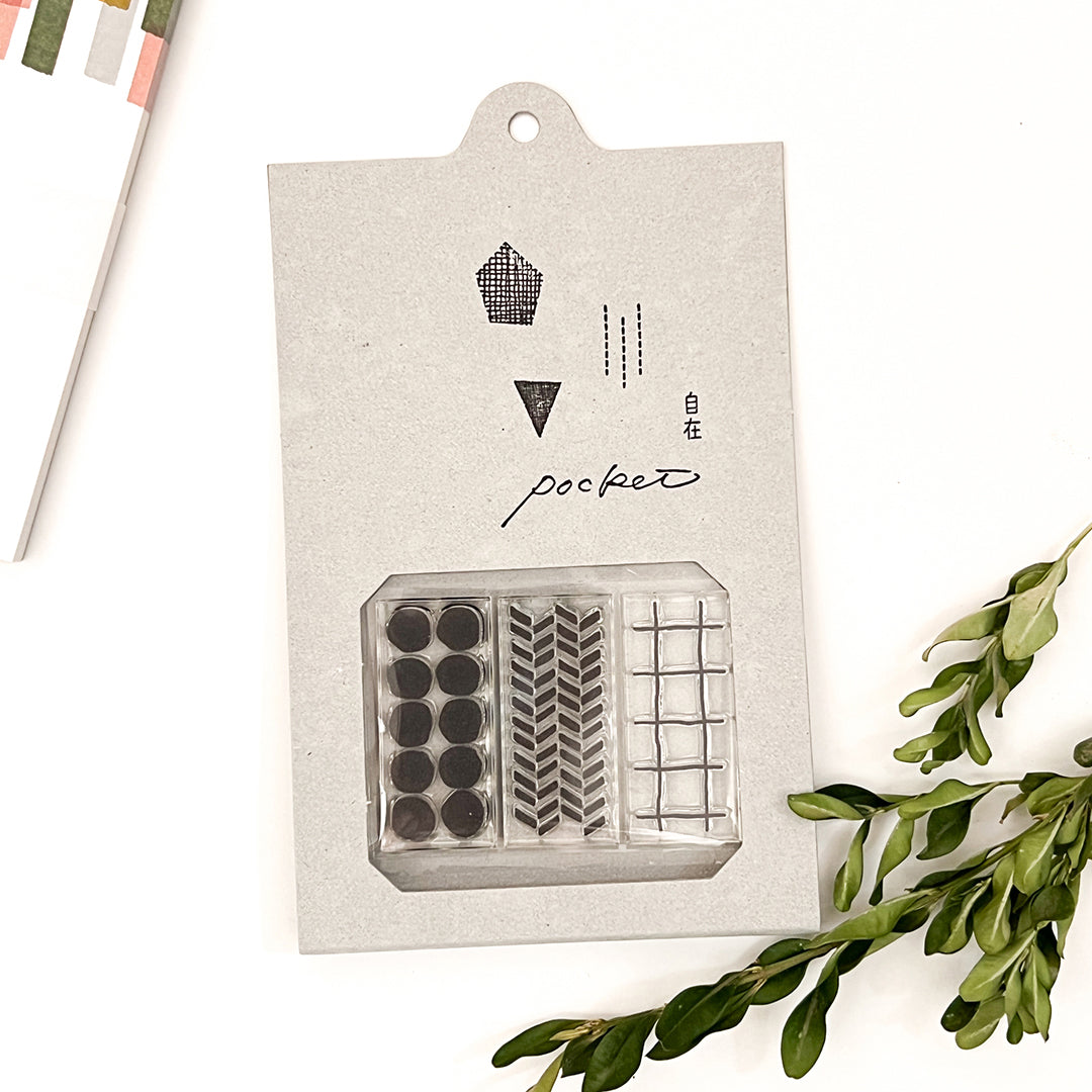 Mizushima Clear Stamps POCKET - Repeating Pattern 01