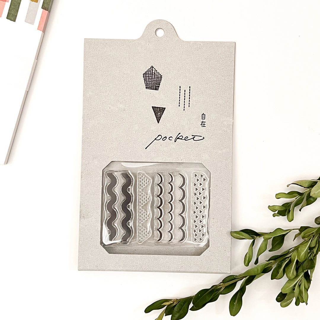 Mizushima Clear Stamps POCKET - Repeating Pattern 04