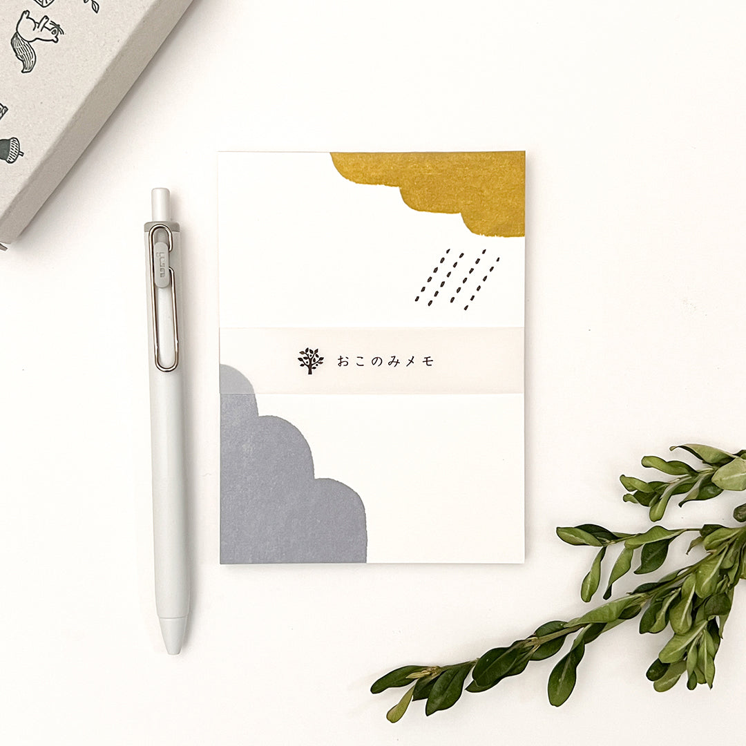 Mizushima Okonomi Memo Pad - Clouds 01
