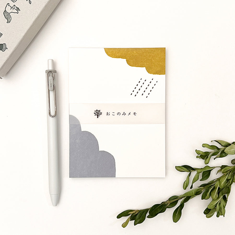 Mizushima Okonomi Memo Pad - Clouds 01
