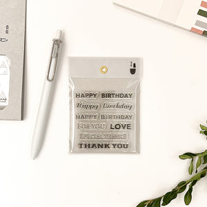 Mizushima Clear Stamp Message Set - Variety 01