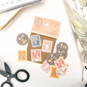 Michi Kusa Postage Style Sticker Flakes - Beige