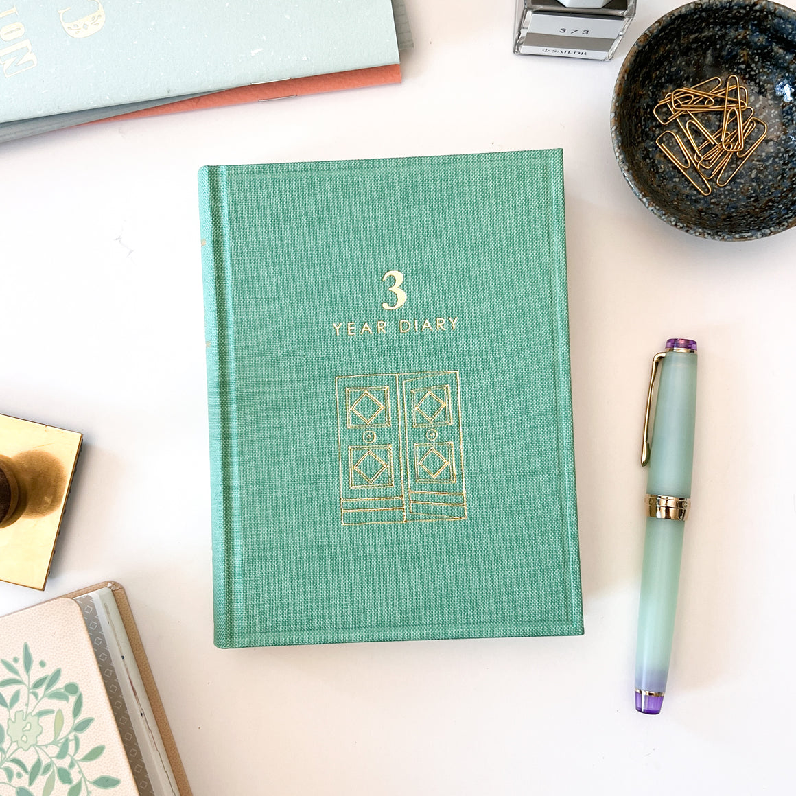 Midori Limited Edition Undated 3-Year Diary Gate - Mini Green