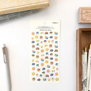 Midori Stickers For Diary Daily records - 82564 Weather