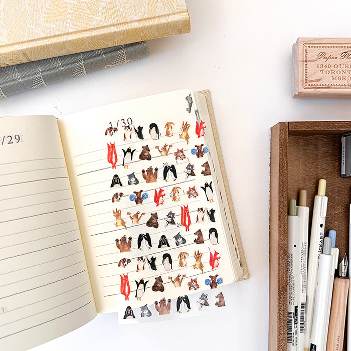 Midori Stickers For Diary Daily records - 82567 Animal Feelings