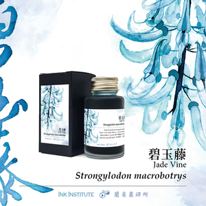 Ink Institute Fountain Pen Ink 30ml Bottle - Jade Vine Strongylodon Macrobotrys