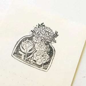 Black Milk Project Rubber Stamp - Jar of Blooms