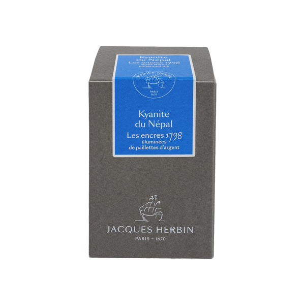 J. Herbin Fountain Pen Ink - 1798 Collection 50 ml Bottle - Kyanite du Nepal