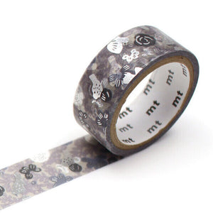 mt x SOU SOU Silver Foil Washi Tape - Bird MTSOU29