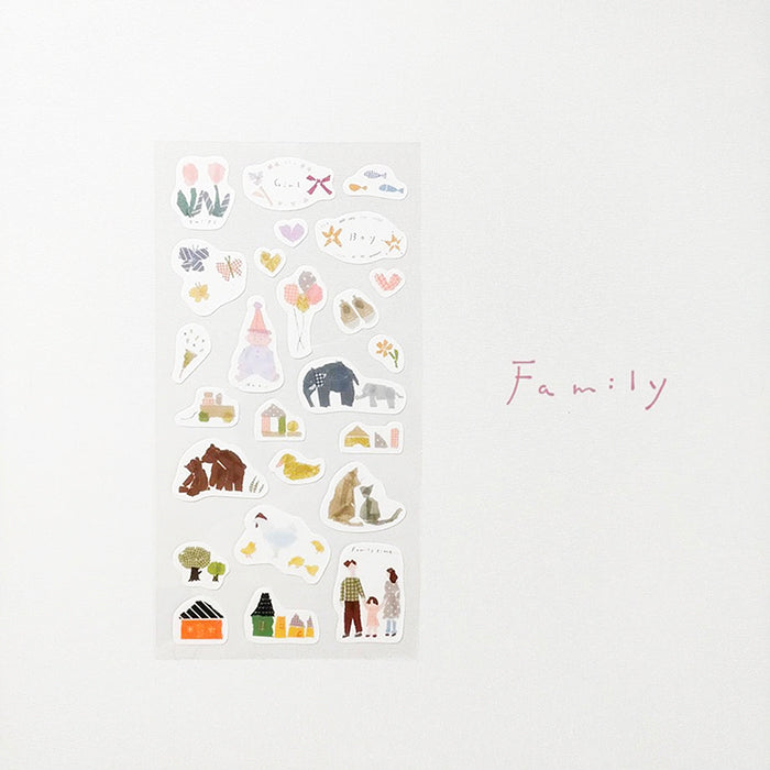 Miki Tamura Sticker Set - Family
