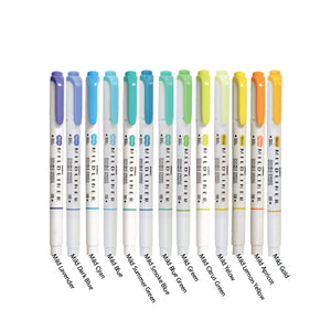 Zebra Mildliner Double Ended Highlighter Markers - 25 Colors Available