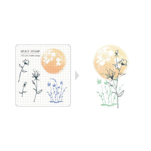 MU Print Splice Stamp Set - No. 1020 Moon