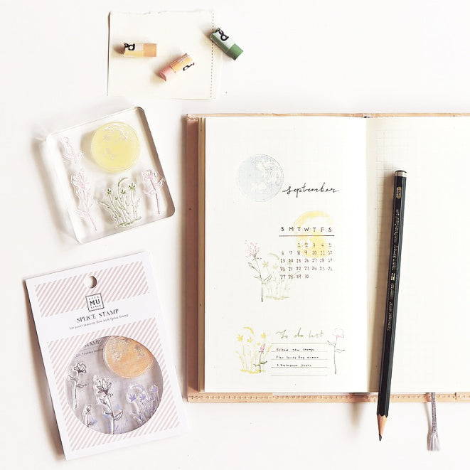 MU Print Splice Stamp Set - No. 1020 Moon