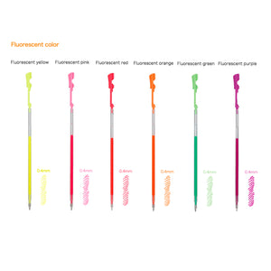 Pilot Hi-Tec-C Coleto Multi Pen Gel Refill - 0.4 mm - Fluorescent Colors