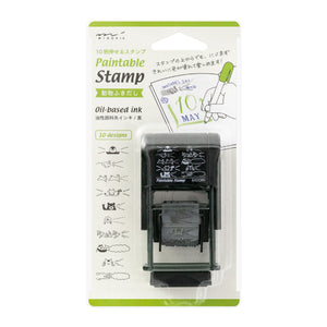 Midori Paintable Rotating Stamp - Animal Speech Bubble