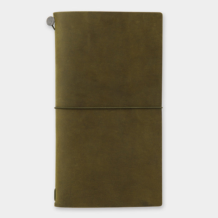 Traveler's Notebook Olive - Regular Size - Leather Journal Notebook Kit