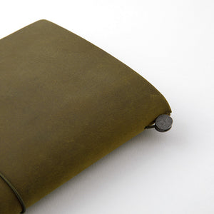 Traveler's Notebook Olive - Regular Size - Leather Journal Notebook Kit