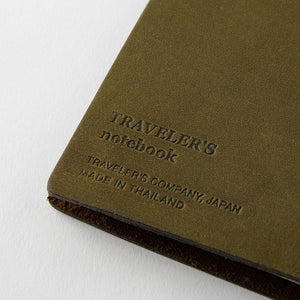 Traveler's Notebook Olive - Regular Size - Leather Journal Notebook Kit