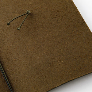 Traveler's Notebook Olive - Regular Size - Leather Journal Notebook Kit